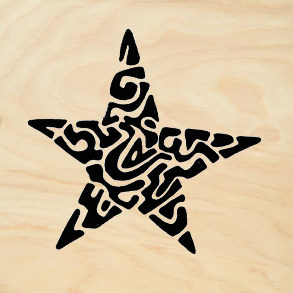 StampaFe Epiphany Star Small Mixed Media Rubber Art Stamp