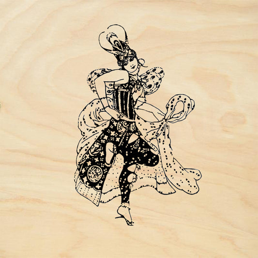 StampaFe La Peri Vintage Rubber Art Stamp