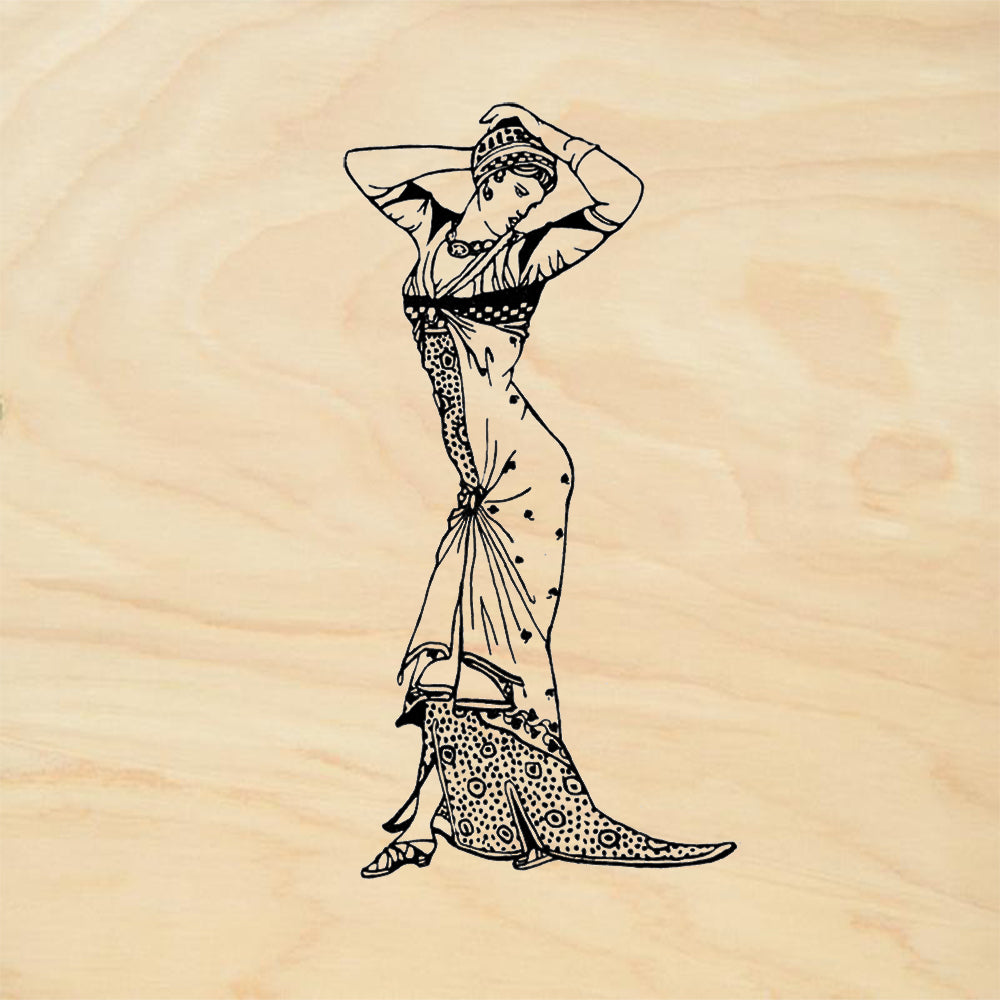 StampaFe Helene Vintage Rubber Art Stamp