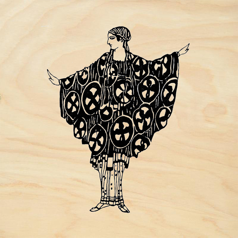 StampaFe Daphne Vintage Rubber Art Stamp