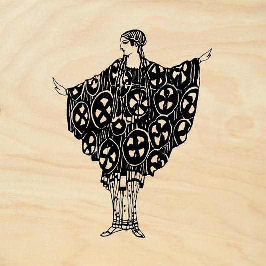 StampaFe Daphne Vintage Rubber Art Stamp