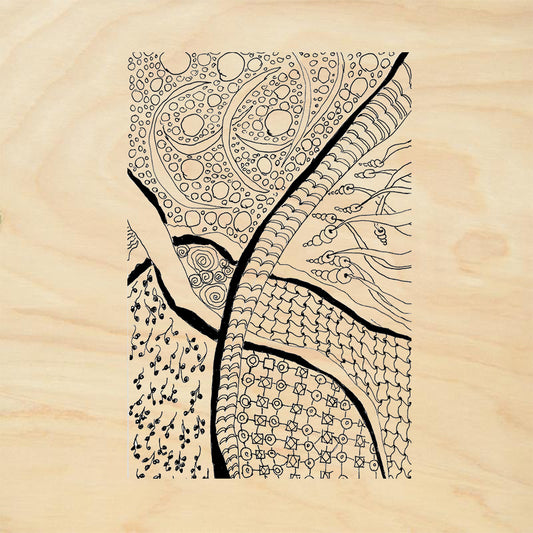StampaFe Lee's Tangle Mixed Media Rubber Art Stamp