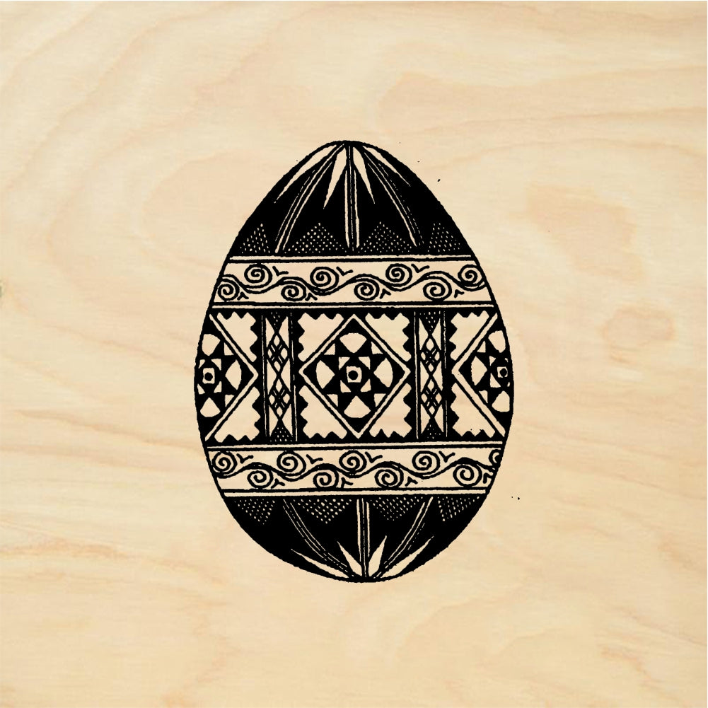 StampaFe Fancy Easter egg - Rubber Stamp 1.25 x 1.5
