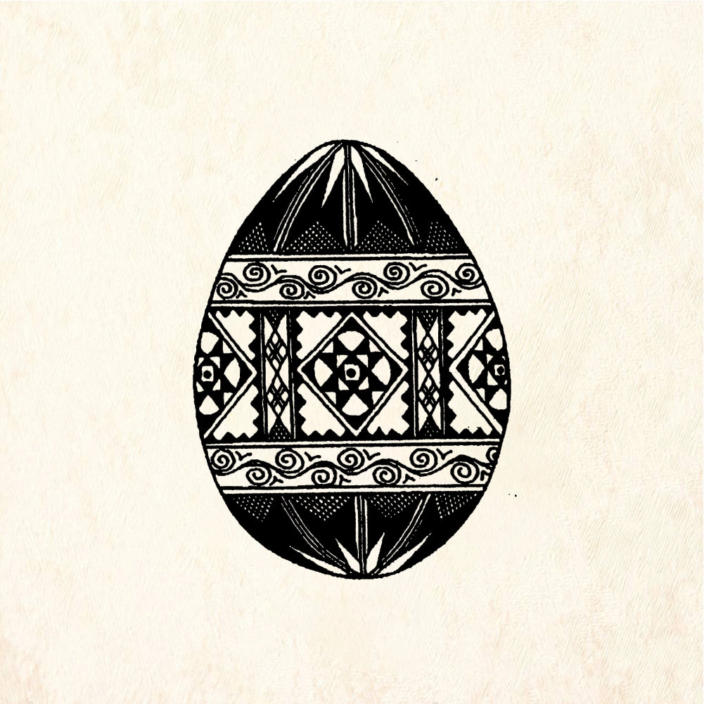 StampaFe Fancy Easter egg - Rubber Stamp 1.25 x 1.5