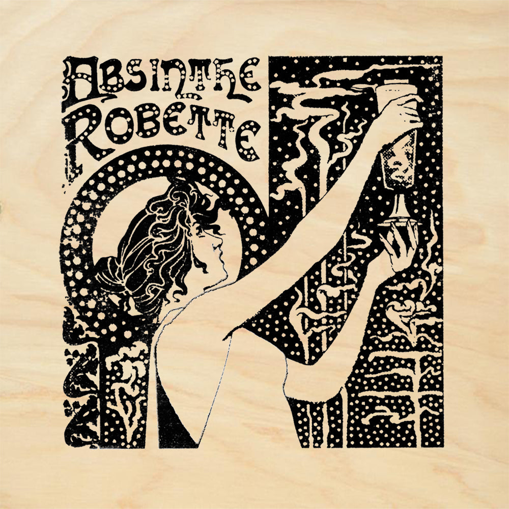 StampaFe Absinthe Makes the Head Wander Vintage Rubber Art Stamp