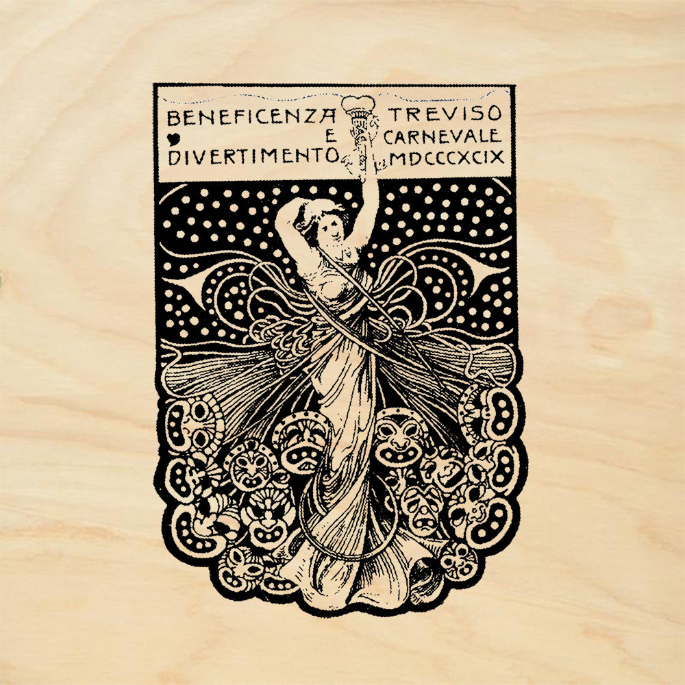 StampaFe Celebratory Vintage Rubber Art Stamp