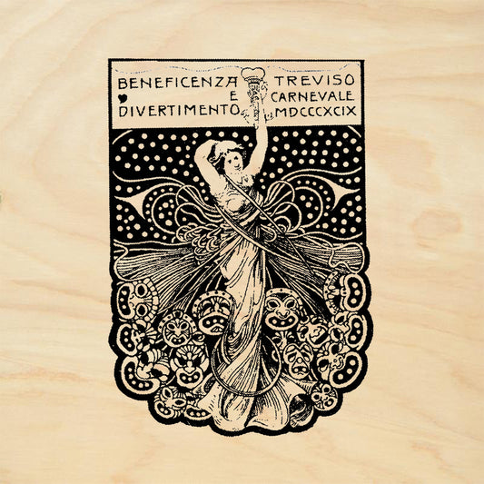 StampaFe Celebratory Vintage Rubber Art Stamp