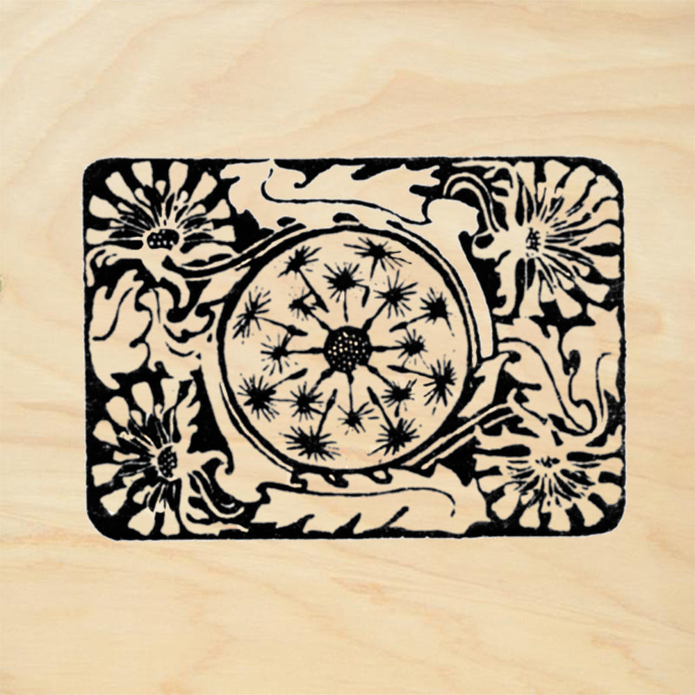 StampaFe Dandelion Botanical Rubber Art Stamp