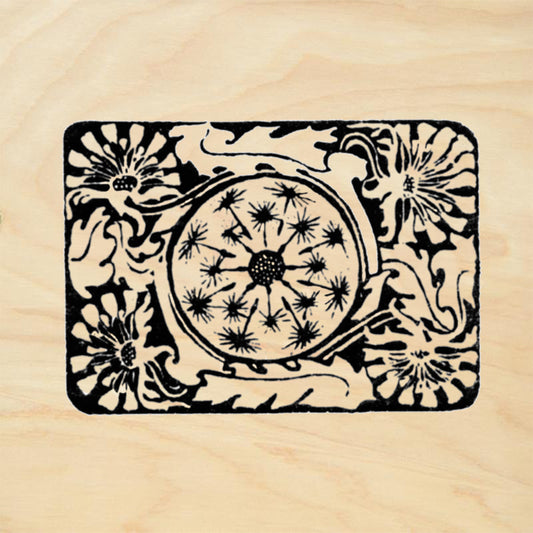 StampaFe Dandelion Botanical Rubber Art Stamp