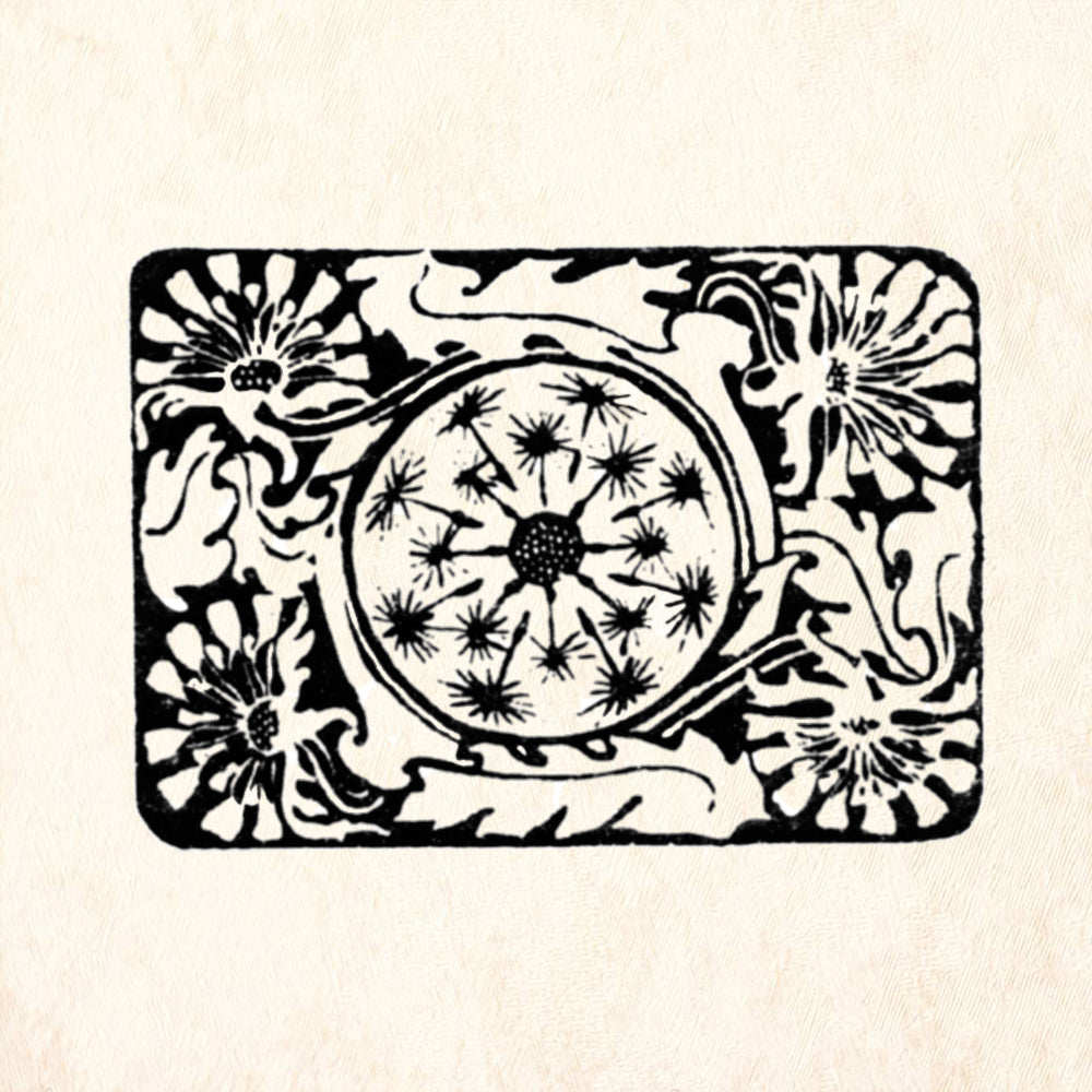 StampaFe Dandelion Botanical Rubber Art Stamp