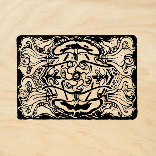 StampaFe Papaver Botanical Rubber Art Stamp