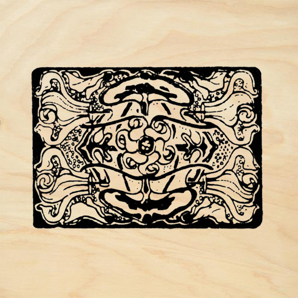StampaFe Papaver Botanical Rubber Art Stamp