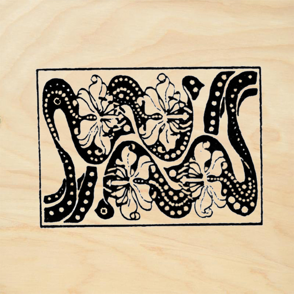 StampaFe Tulips Botanical Floral Rubber Art Stamp