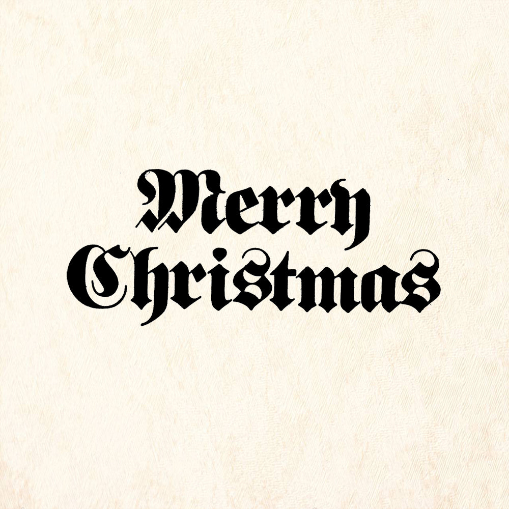StampaFe Merry Christmas Holiday Rubber Art Stamp