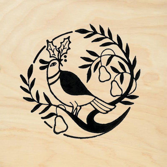 StampaFe Partirdge Christmas Rubber Art Stamp