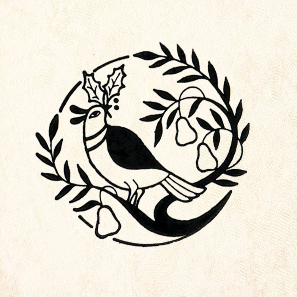 StampaFe Partirdge Christmas Rubber Art Stamp