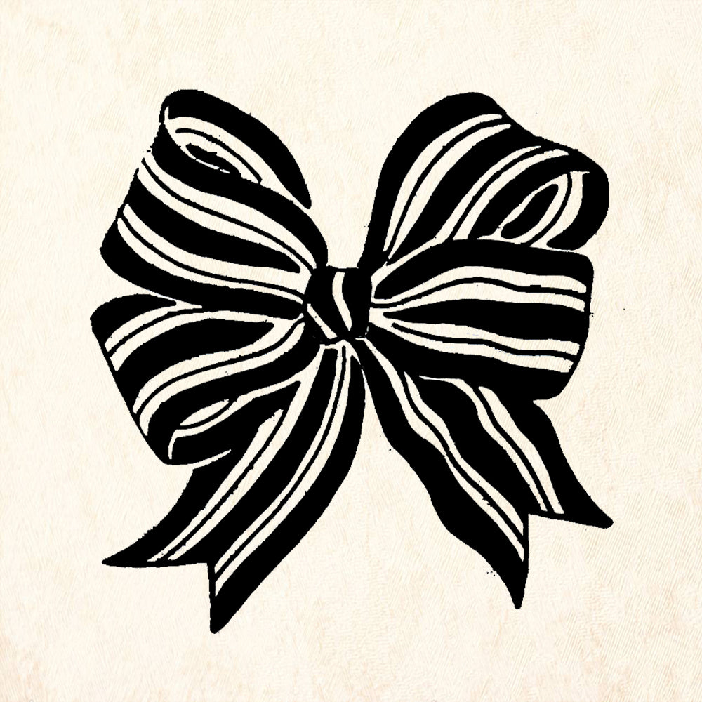 StampaFe Bow large Card Making Rubber Art Stamp