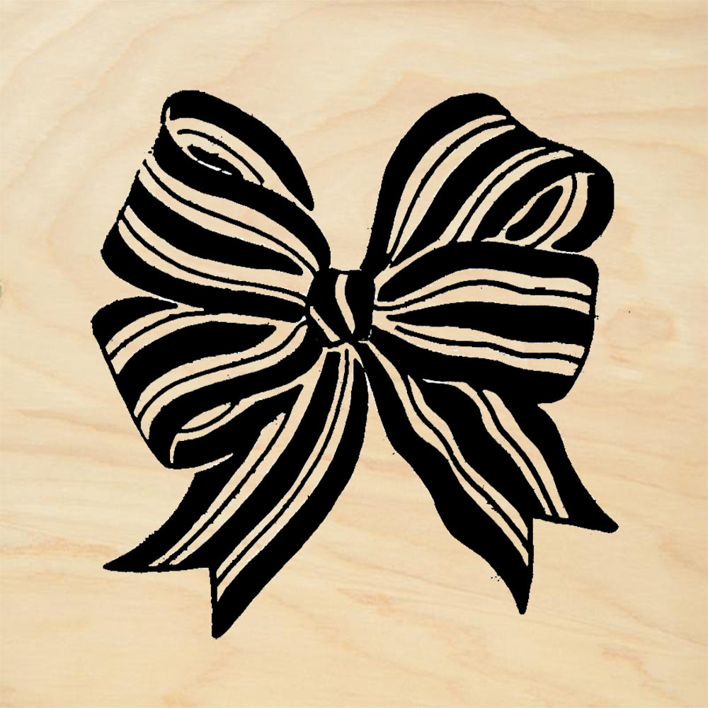 StampaFe Bow large Card Making Rubber Art Stamp
