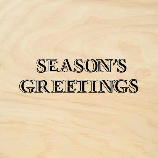 StampaFe Seasons Greetings Holiday Rubber Art Stamp