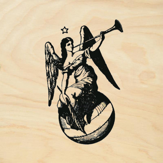 StampaFe Angel w Trumpet Vintage Rubber Art Stamp