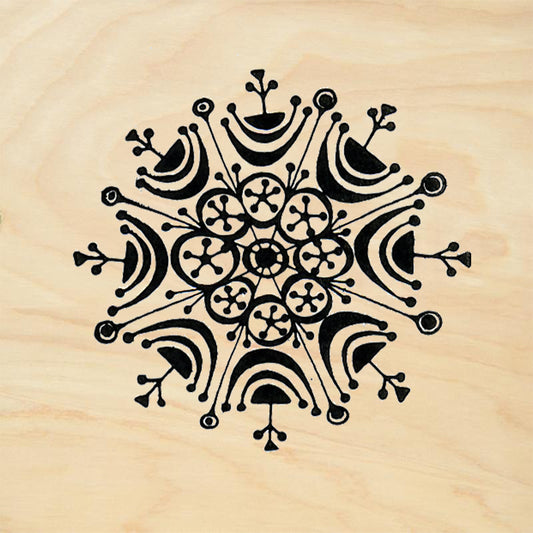 StampaFe Snowflake 2 Tribal Rubber Art Stamp