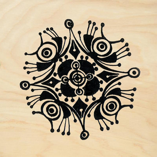 StampaFe Snowflake 3 Abstract Rubber Art Stamp