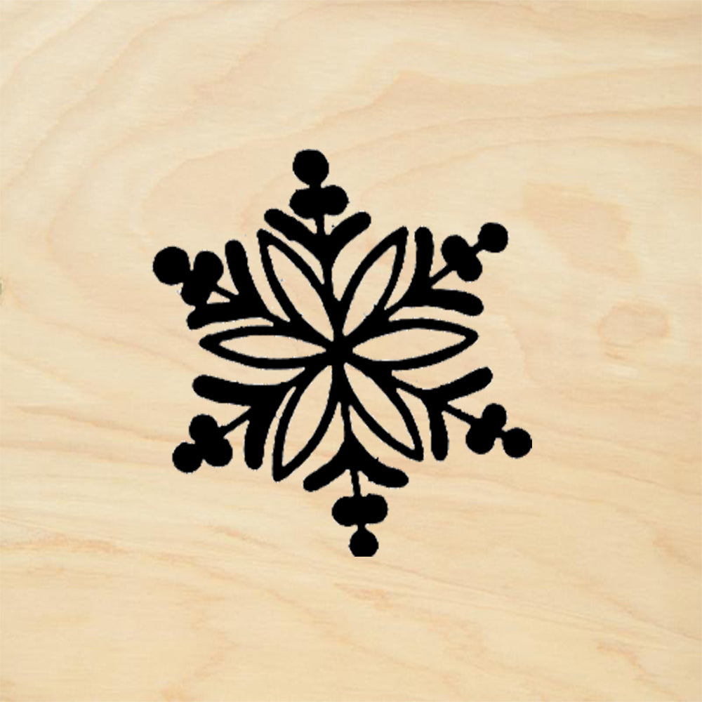 StampaFe Snowflake 5 Winter Rubber Art Stamp