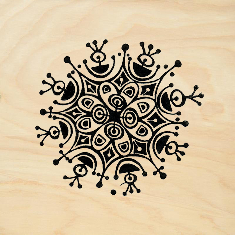 StampaFe Snowflake 13 Tribal Rubber Art Stamp