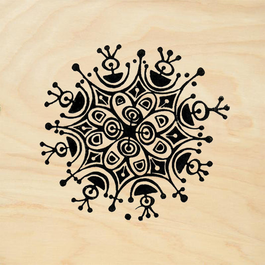 StampaFe Snowflake 13 Tribal Rubber Art Stamp
