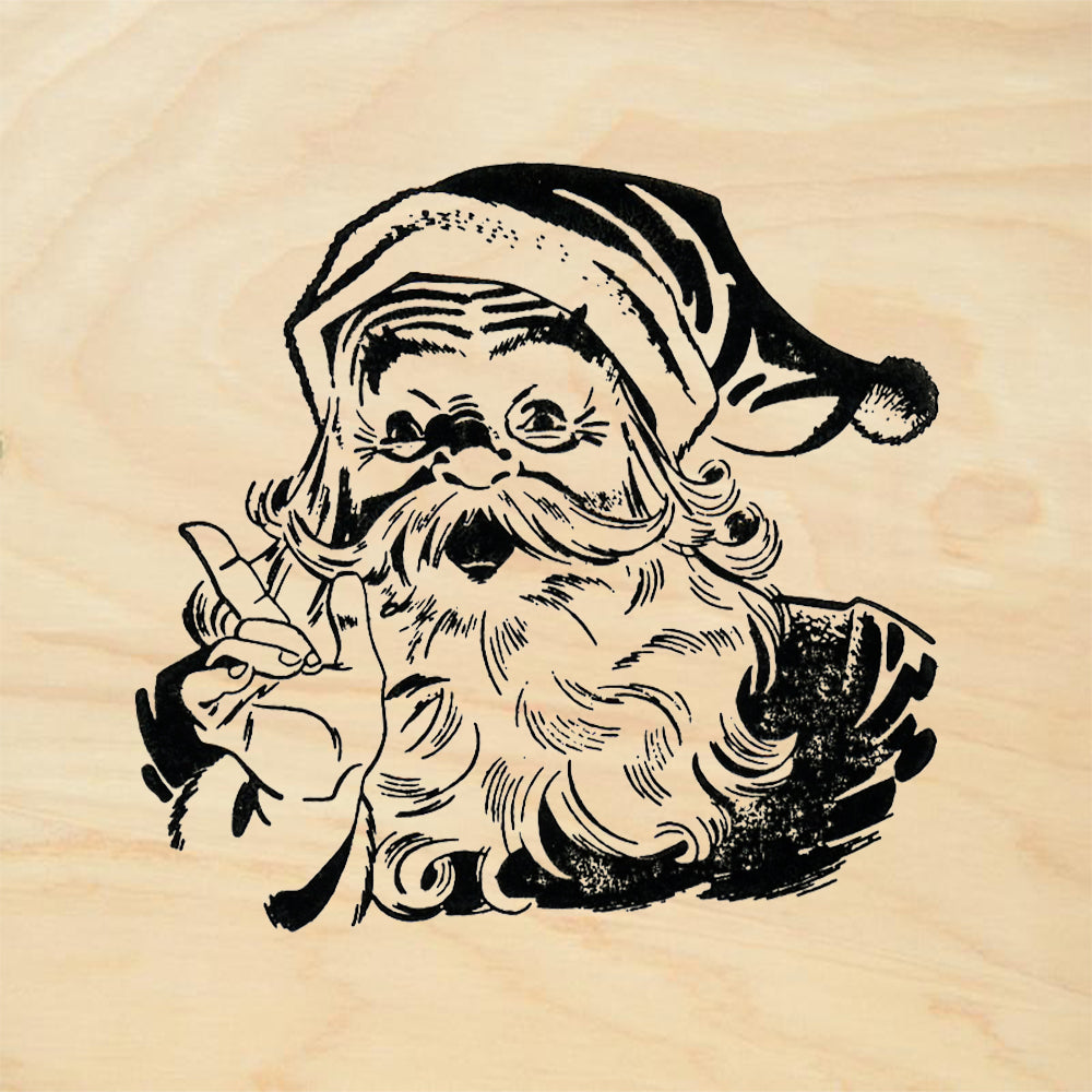 StampaFe Santa Christmas Rubber Art Stamp