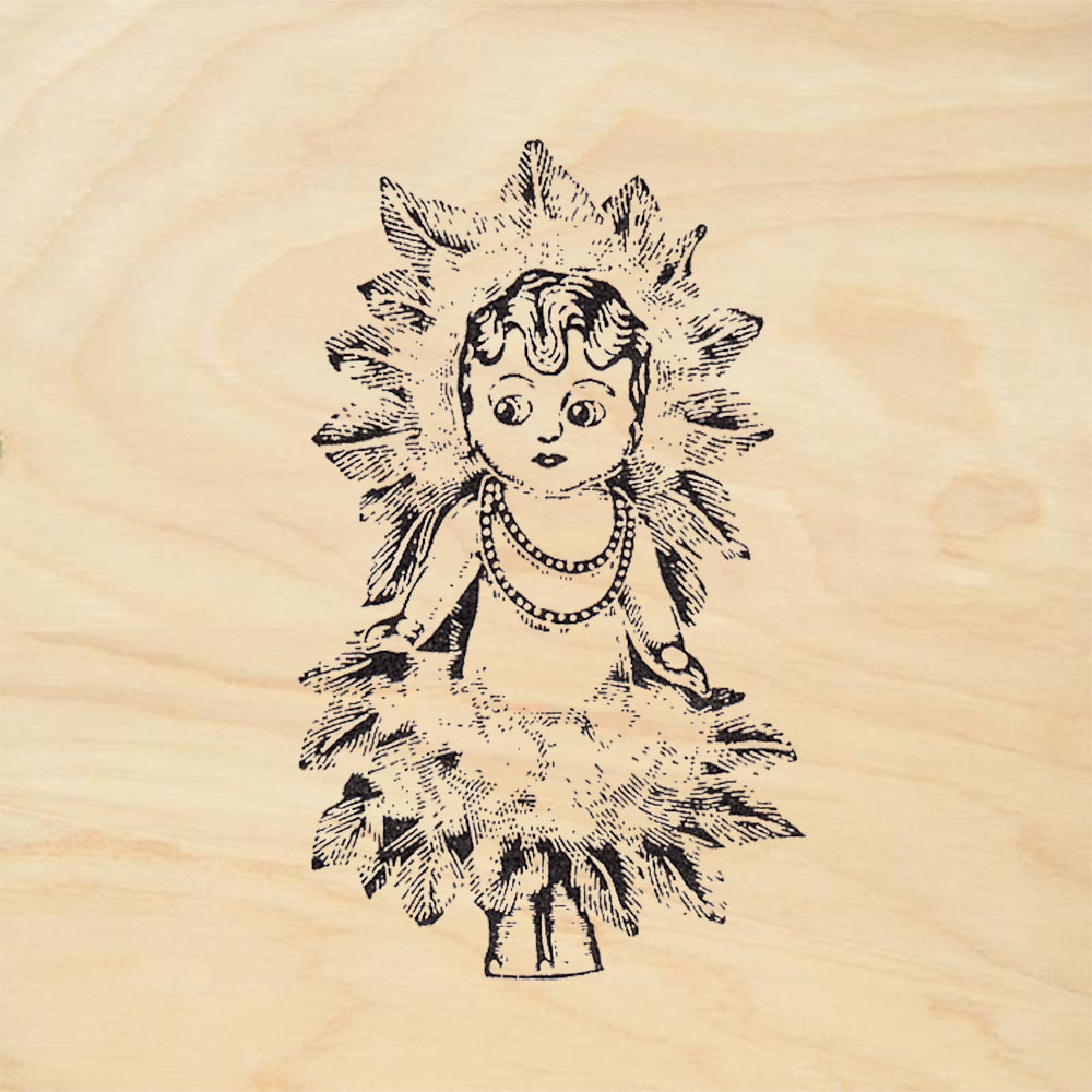 StampaFe Lulu Retro Rubber Art Stamp