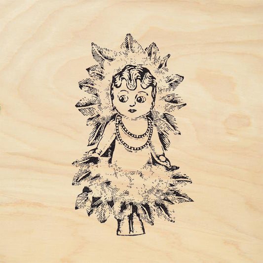 StampaFe Lulu Retro Rubber Art Stamp