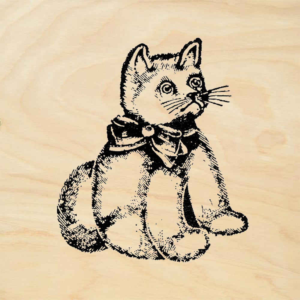 StampaFe Cute Kitty Cat Rubber Art Stamp