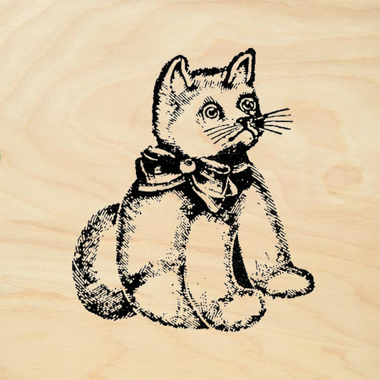 StampaFe Cute Kitty Cat Rubber Art Stamp