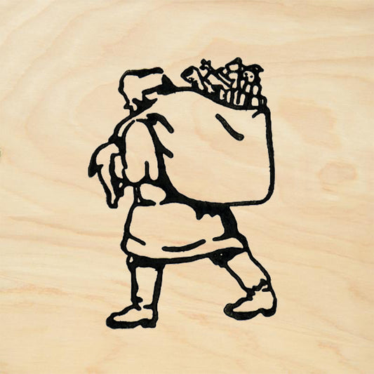 StampaFe Santa Right Christmas Rubber Art Stamp