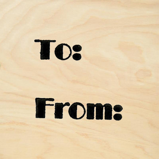 StampaFe To From Deco Card Making Rubber Art Stamp