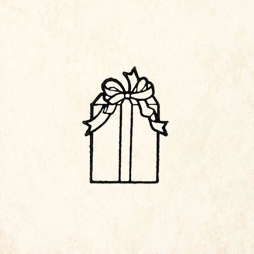 StampaFe Present 1 Card Making Rubber Art Stamp
