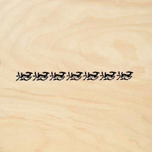 StampaFe Reindeer Border Christmas Rubber Art Stamp