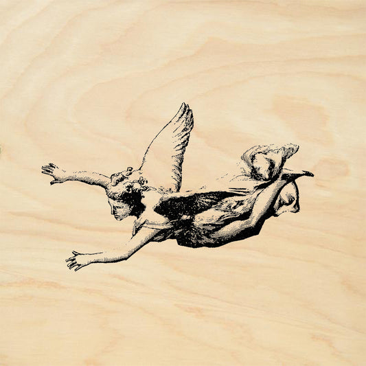 StampaFe Swooping Angel Left Vintage Rubber Art Stamp