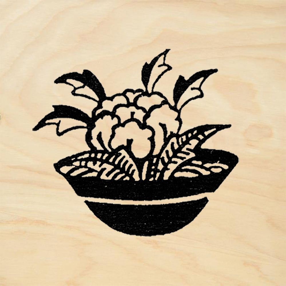 StampaFe Flower Offering Tribal Rubber Art Stamp