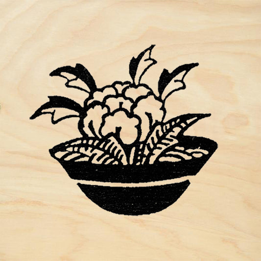 StampaFe Flower Offering Tribal Rubber Art Stamp