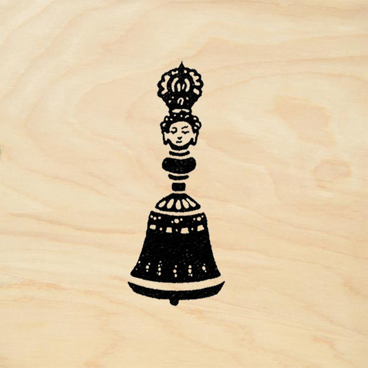 StampaFe Tibetan Bell Tribal Rubber Art Stamp