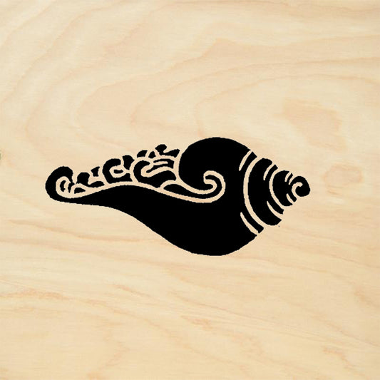 StampaFe Shell Offering Tribal Rubber Art Stamp