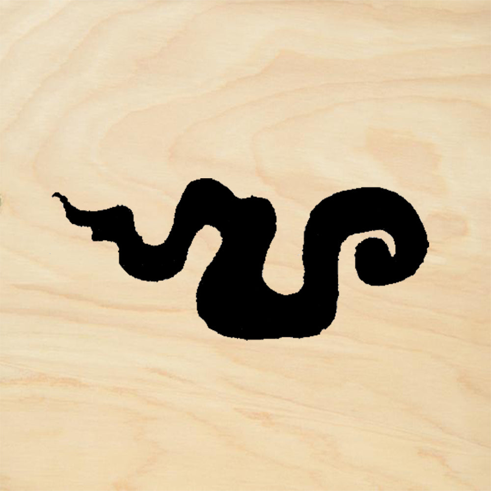 StampaFe Squiggle Flame Left Mixed Media Rubber Art Stamp