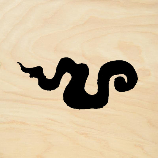 StampaFe Squiggle Flame Left Mixed Media Rubber Art Stamp