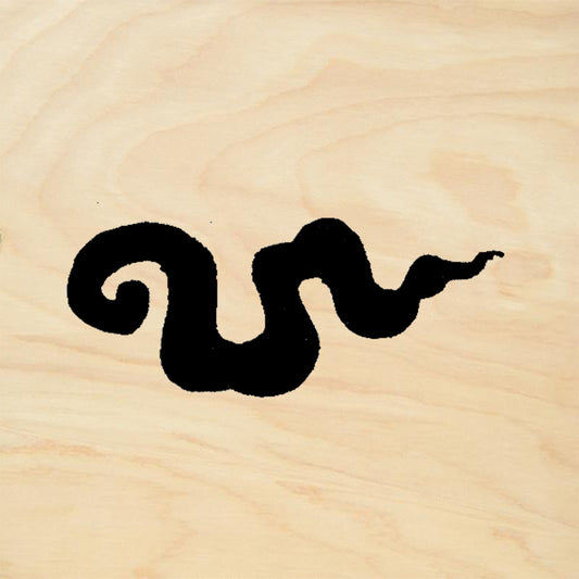 StampaFe Squiggle Flame Right Mixed Media Rubber Art Stamp