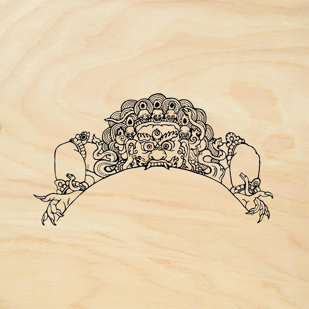 StampaFe Guardian Demon Arch Rubber Art Stamp