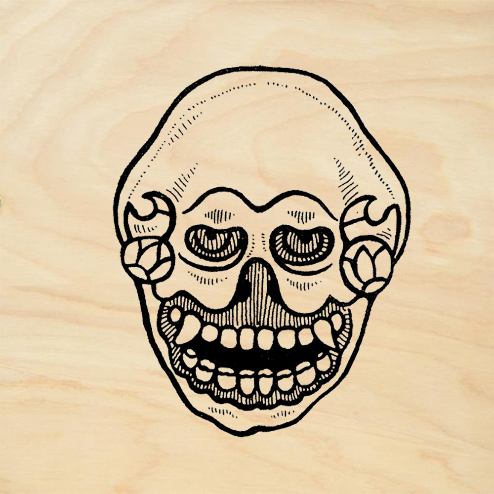 StampaFe Skull with Eyes Gothic Rubber Art Stamp
