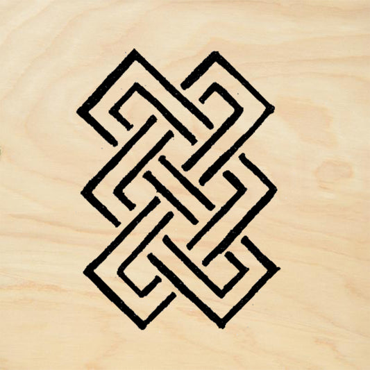 StampaFe Tibetan Border Link Tribal Rubber Art Stamp