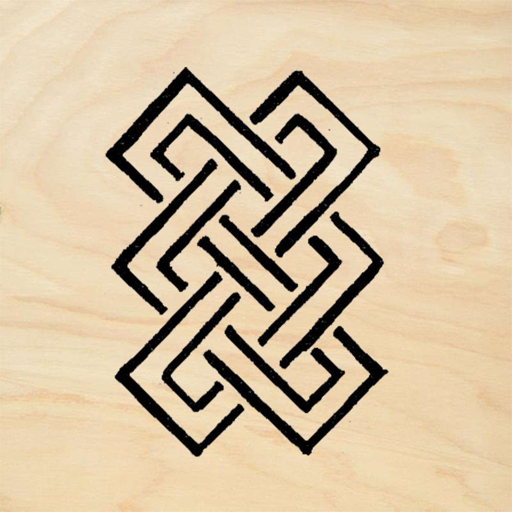 StampaFe Tibetan Border Link Rubber Art Stamp